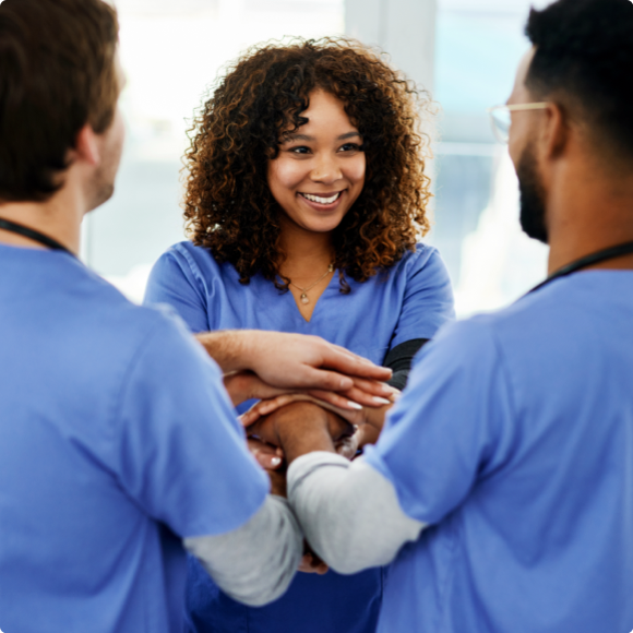 Group of diverse healthcare workers - Health Equity &amp; Belonging by HealthStream